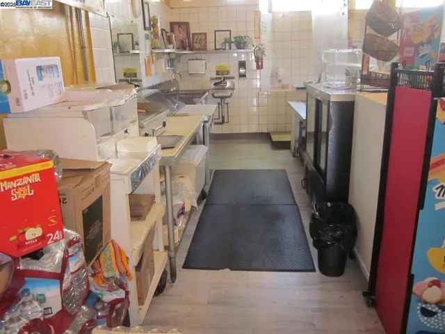 a bathroom with sink and mirror