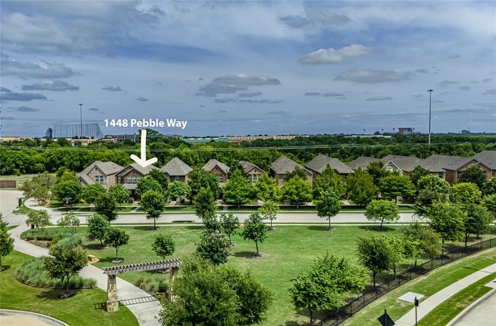 1448 Pebble Way Allen, TX 75013 - Photo 20 of 25 a view of a lake with houses in the back
