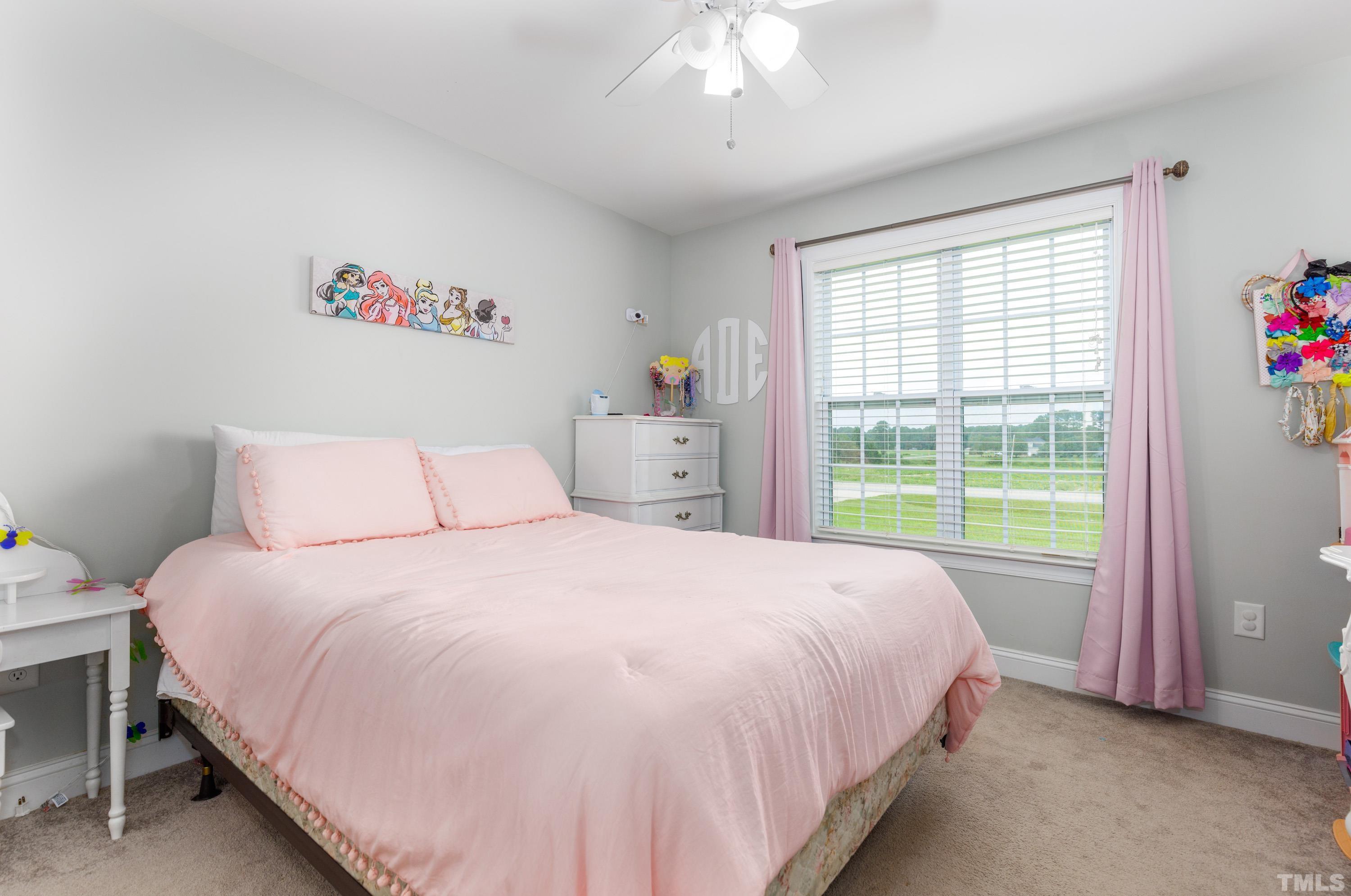 5333 Needham Road Bailey, NC 27807 - Photo 14 of 20 a bedroom with a bed and a large window