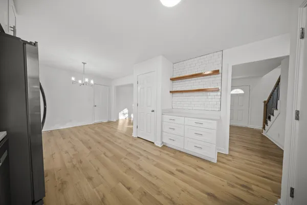 wooden floor in an empty room