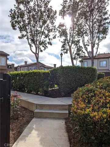 a view of a building from a balcony