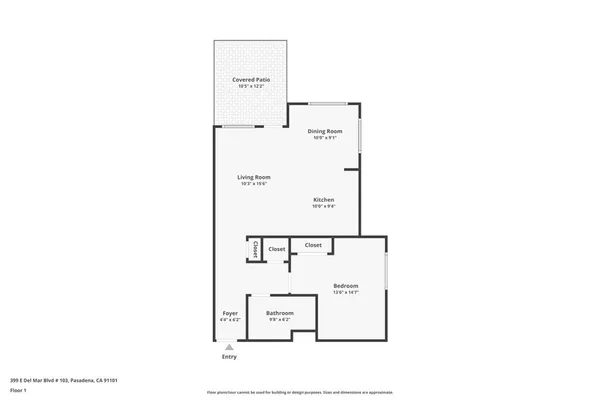 $4,500 | 399 East Del Mar Boulevard, Unit 103, Pasadena, CA 91101