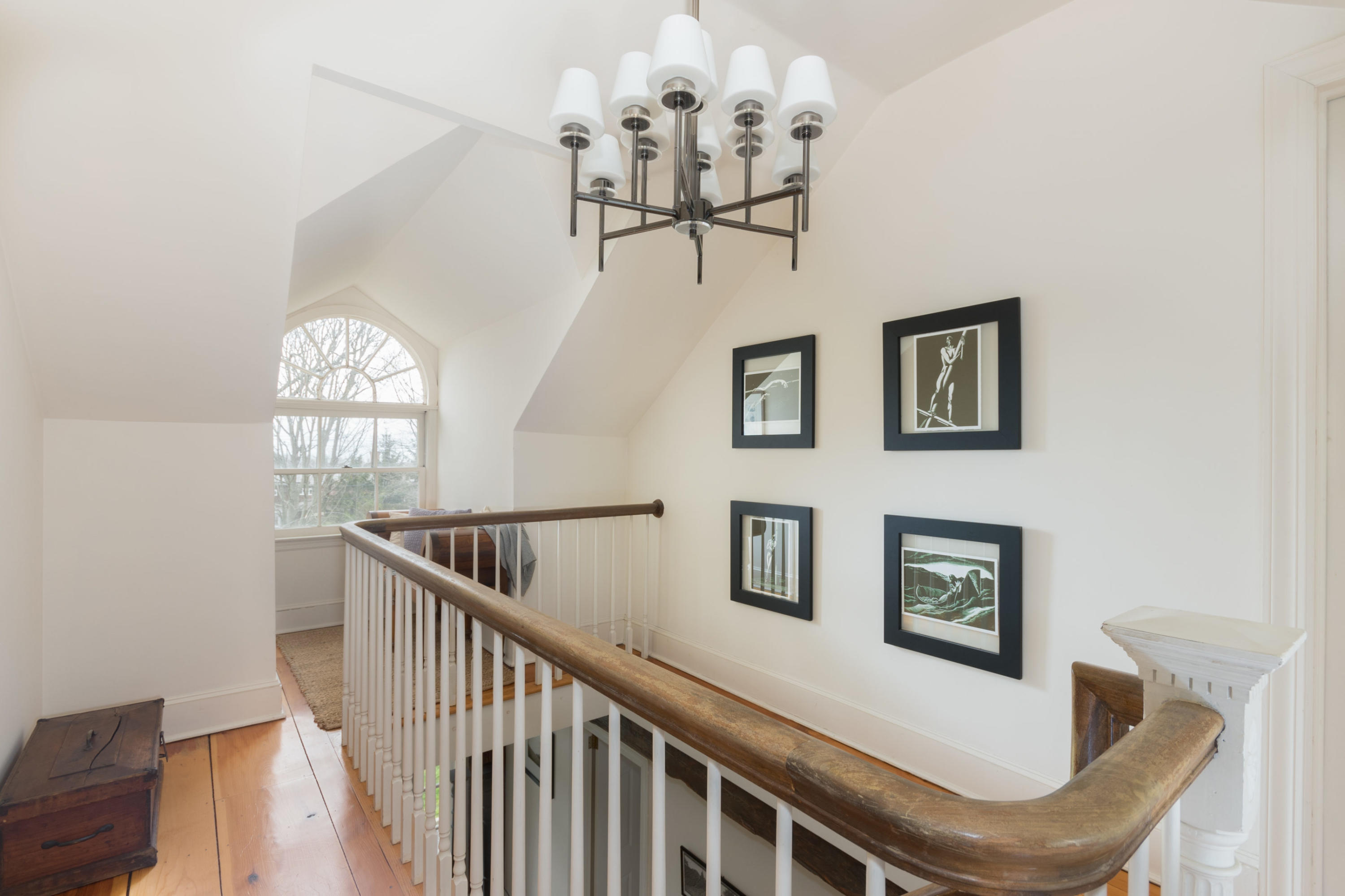 106 Long Neck Point Road Darien, CT 06820 - Photo 35 of 48 a view of hall way with furniture and chandelier