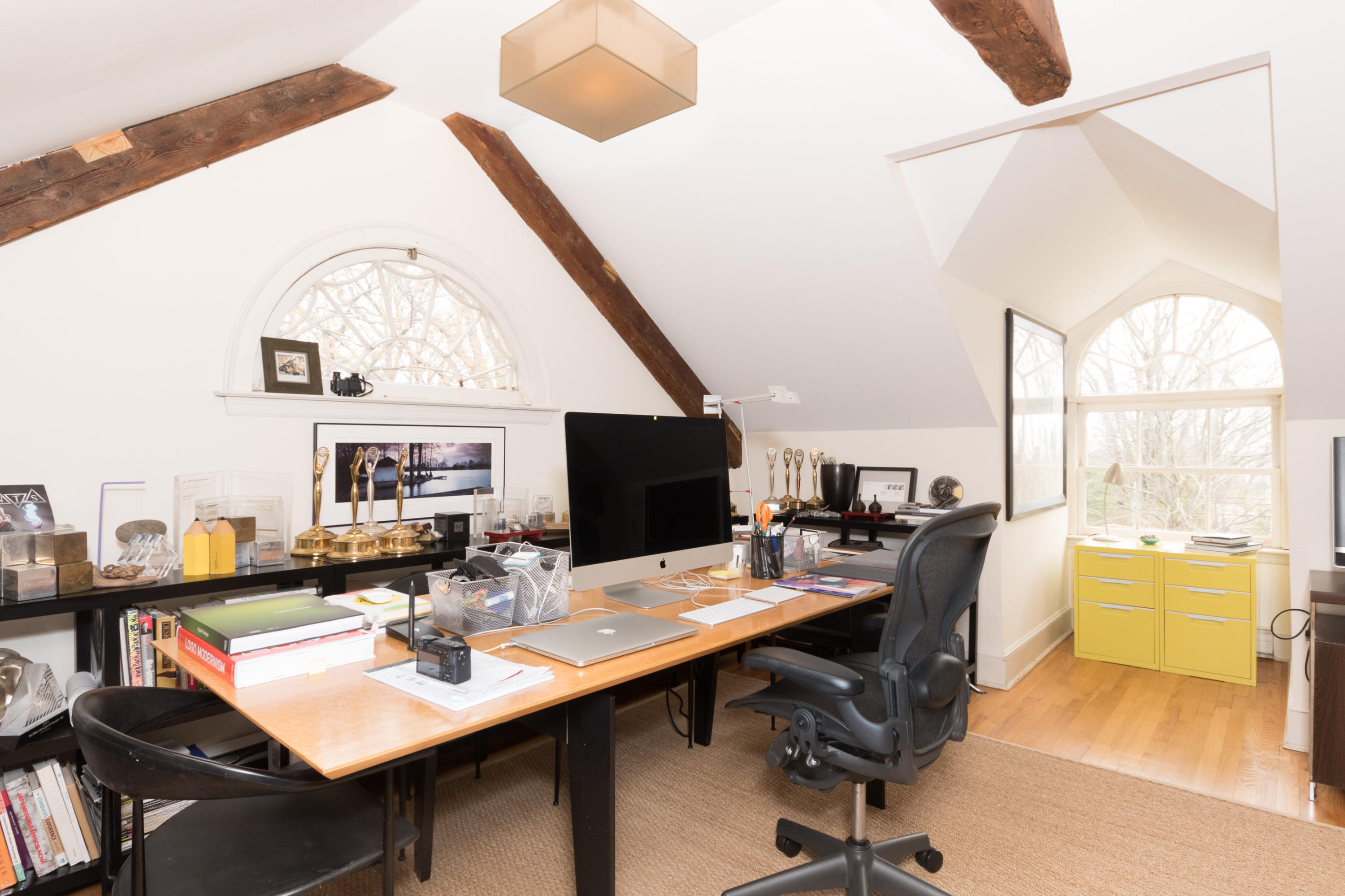106 Long Neck Point Road Darien, CT 06820 - Photo 38 of 48 a view of a workspace with a window