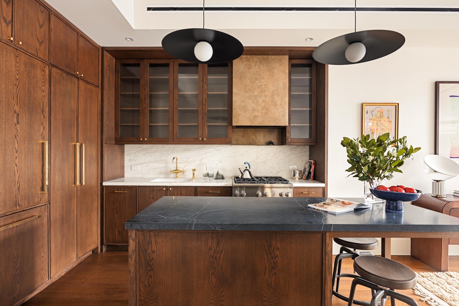 127 Kent Avenue, Unit 3F Brooklyn, NY 11249 - Photo 16 of 31 a kitchen with a table and chairs in it