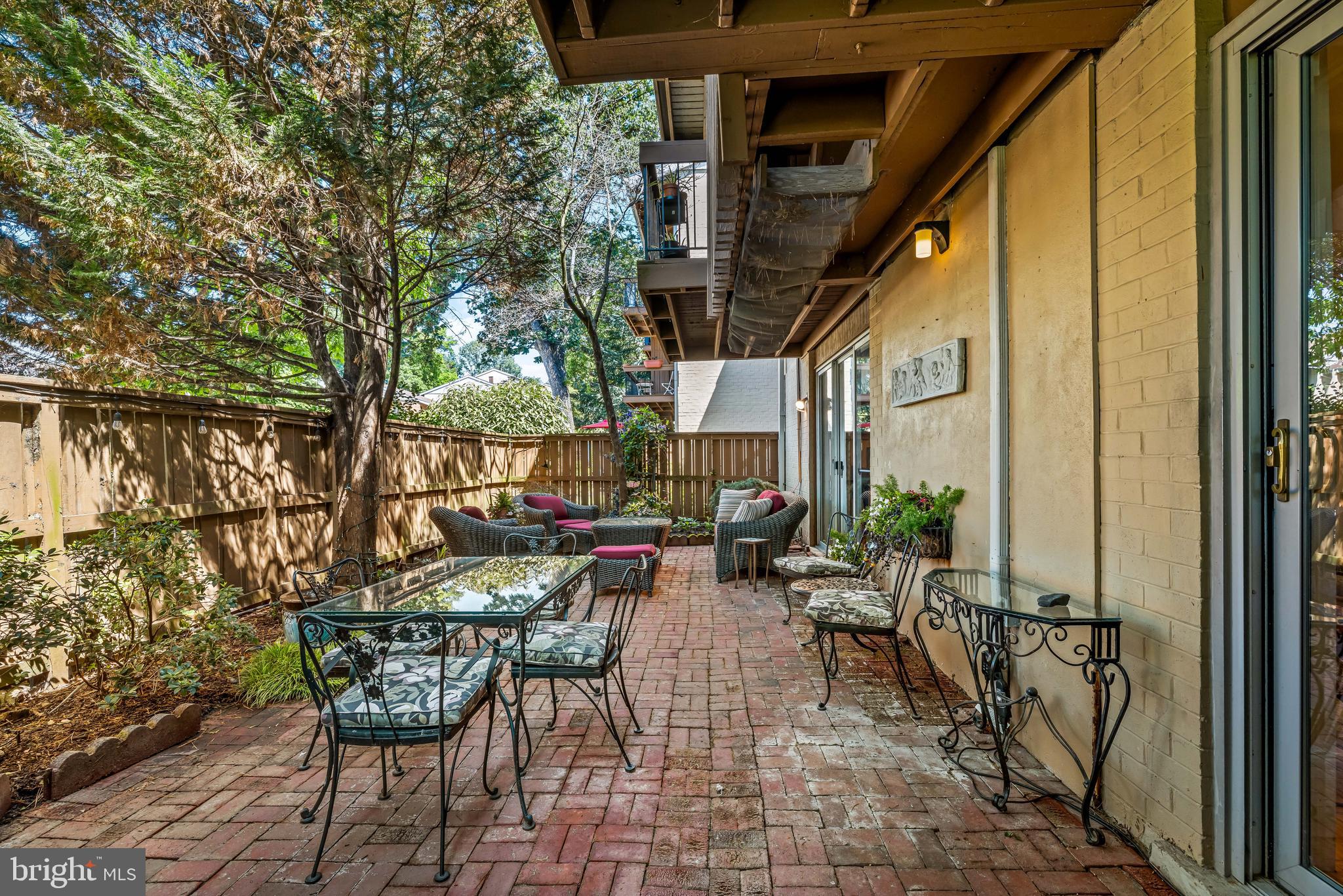 1 Cross Keys Road, Unit 1A Baltimore, MD 21210 - Photo 5 of 52 35'x15' brick patio flanked by gardening areas.