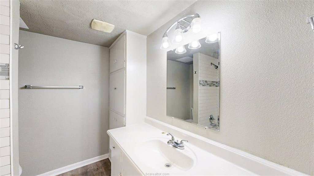 3800 East 29th Street, Unit 18 Bryan, TX 77802 - Photo 4 of 22 a bathroom with a sink and a mirror
