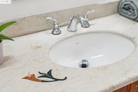 a bathroom with a bath tub