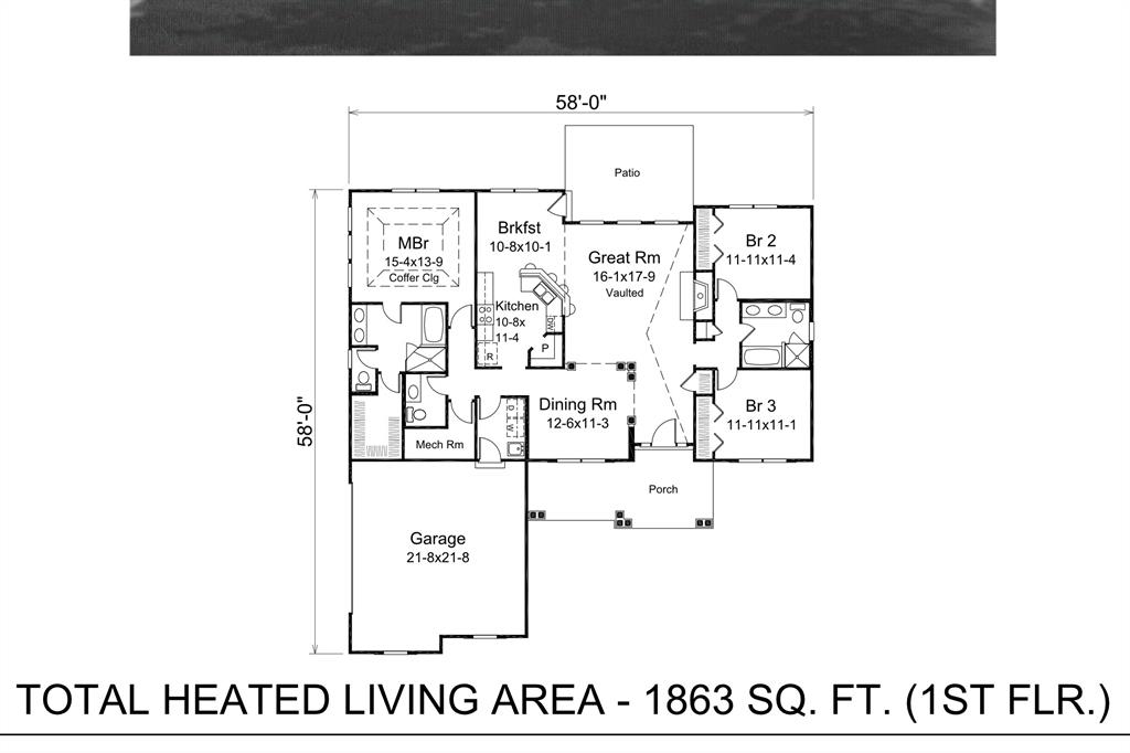 44 Karol Jean Way Quinlan, TX 75474 - Photo 36 of 36 View of floor plan / room layout