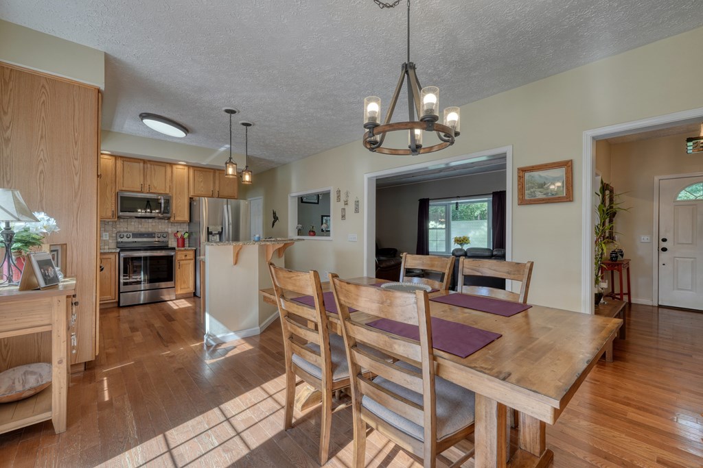 79 Mashie Lane Murphy, NC 28906 - Photo 24 of 76 a view of a dining room and livingroom view
