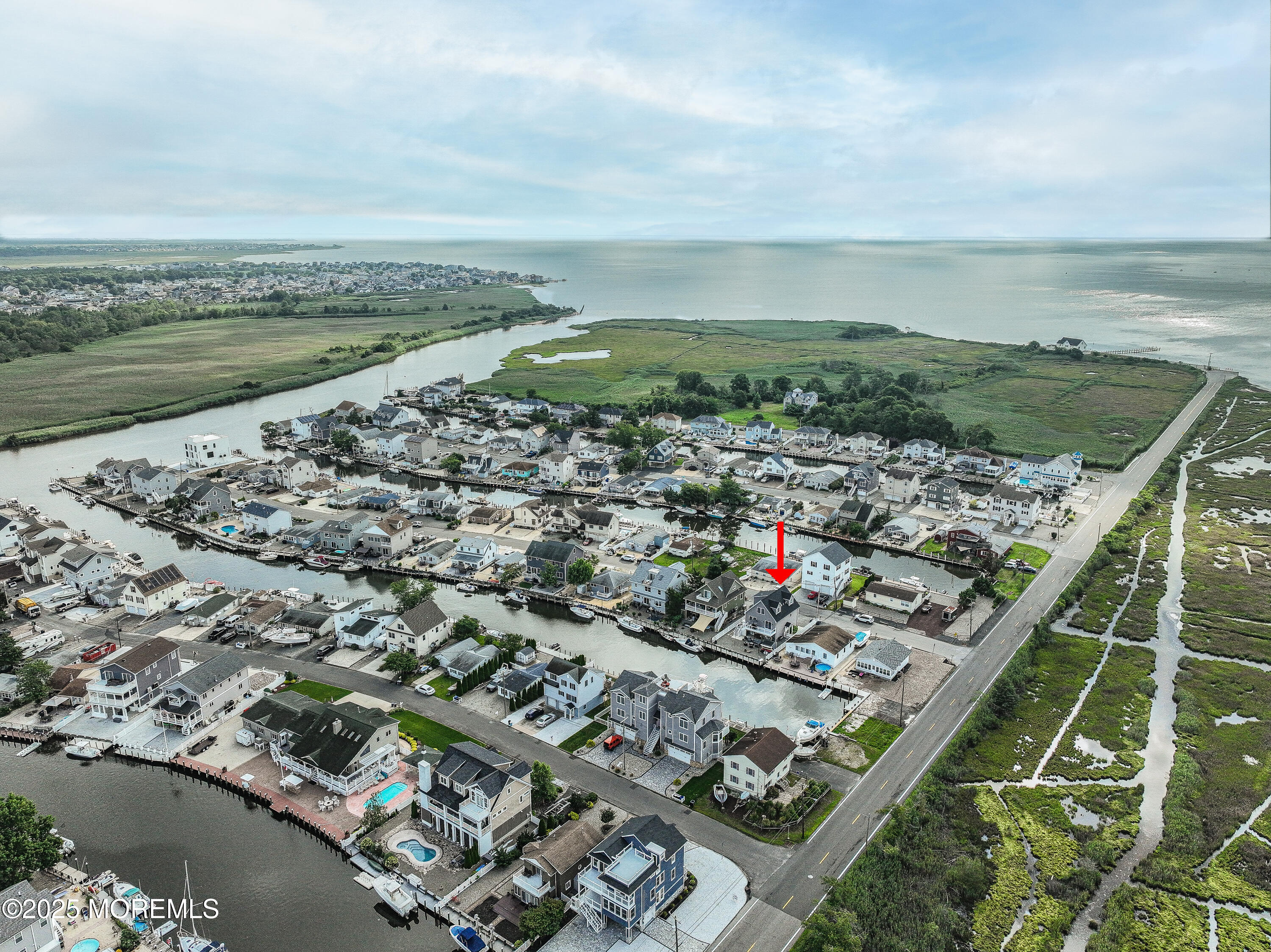5 Sands Point Road Waretown, NJ 08758 - Photo 3 of 64 a view of a city and ocean