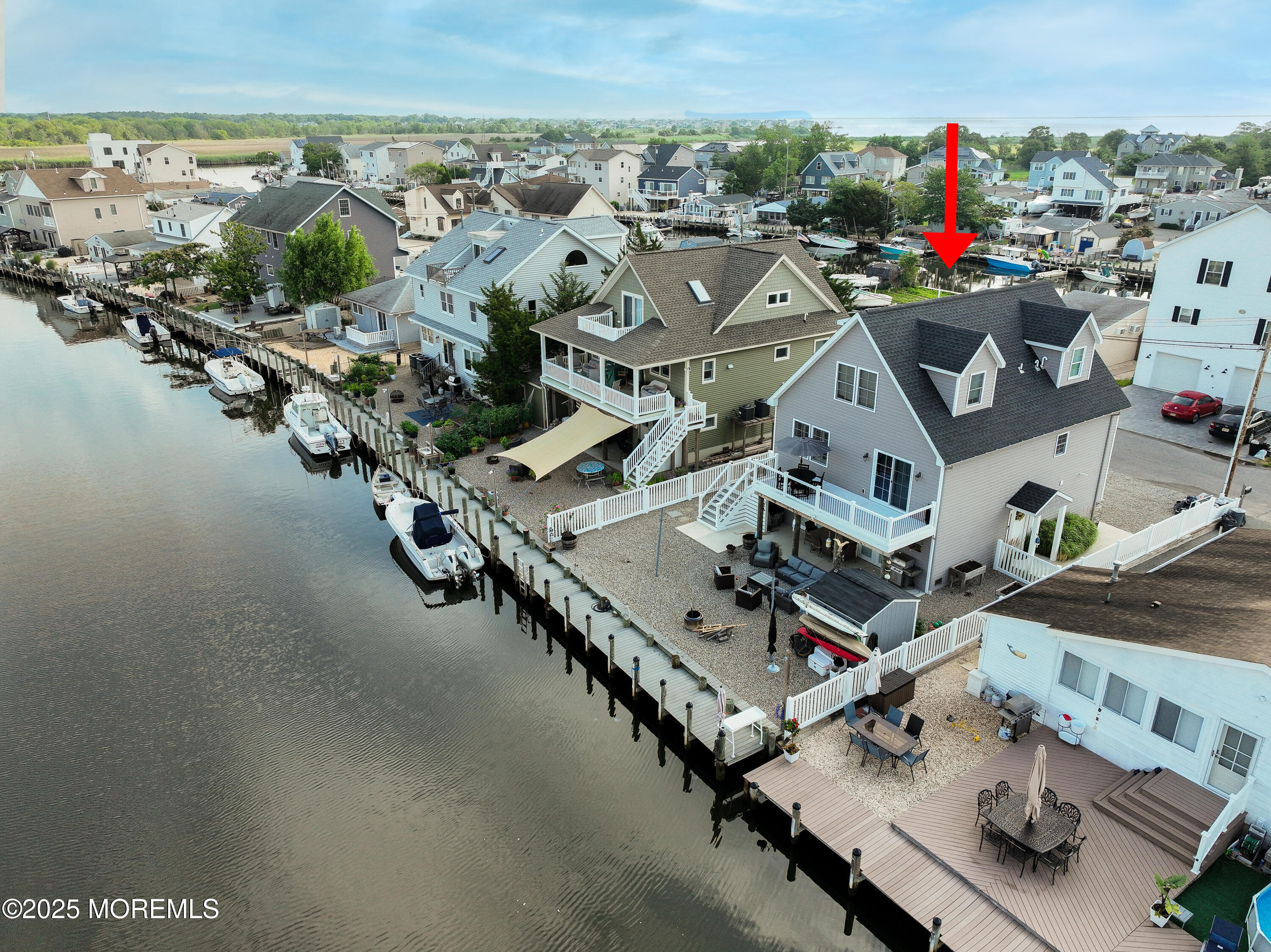 5 Sands Point Road Waretown, NJ 08758 - Photo 57 of 64 an aerial view of residential houses with outdoor space