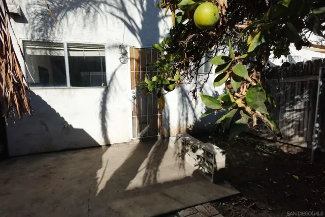 a view of outdoor seating space