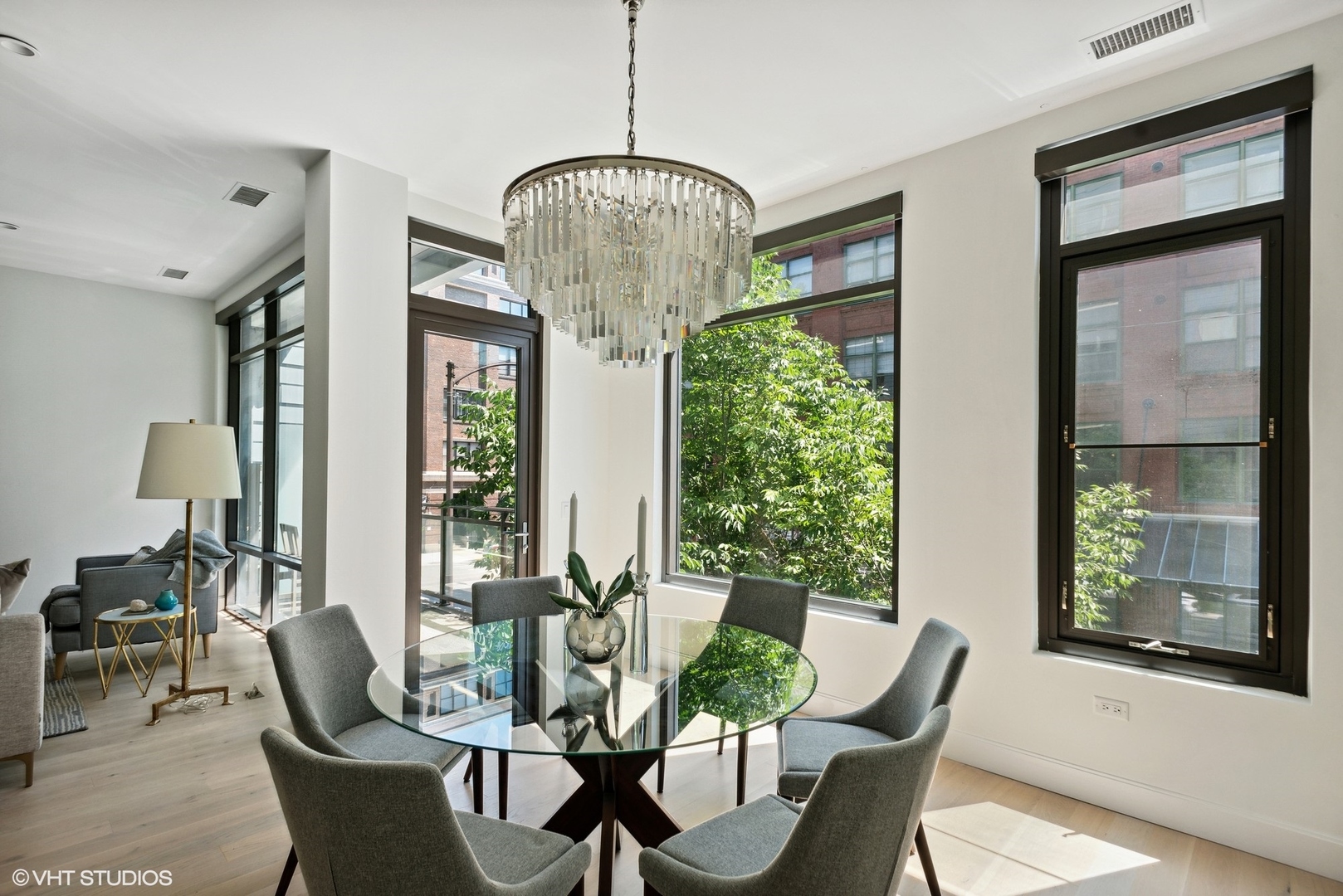 36 North Carpenter Street, Unit 2N Chicago, IL 60607 - Photo 8 of 25 a view of a dining room with furniture window and outside view