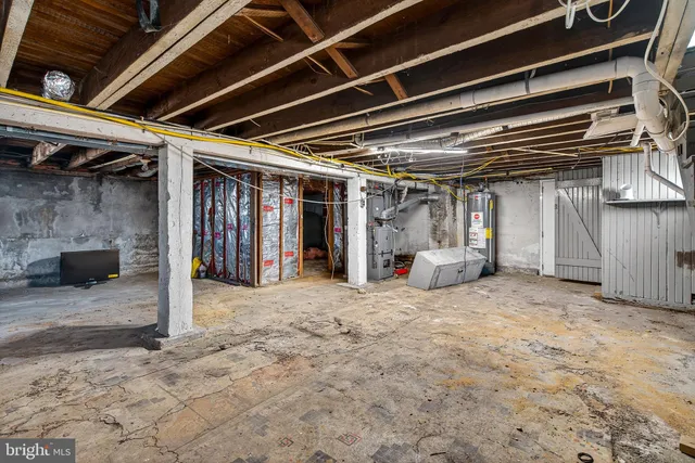 a view of storage and utility room