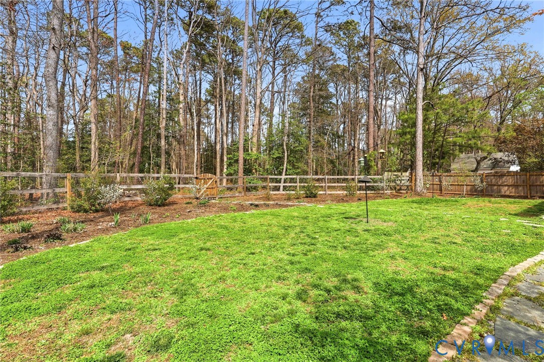 3236 Lakewood Road Glen Allen, VA 23060 - Photo 26 of 45 Fenced back yard with wooded view