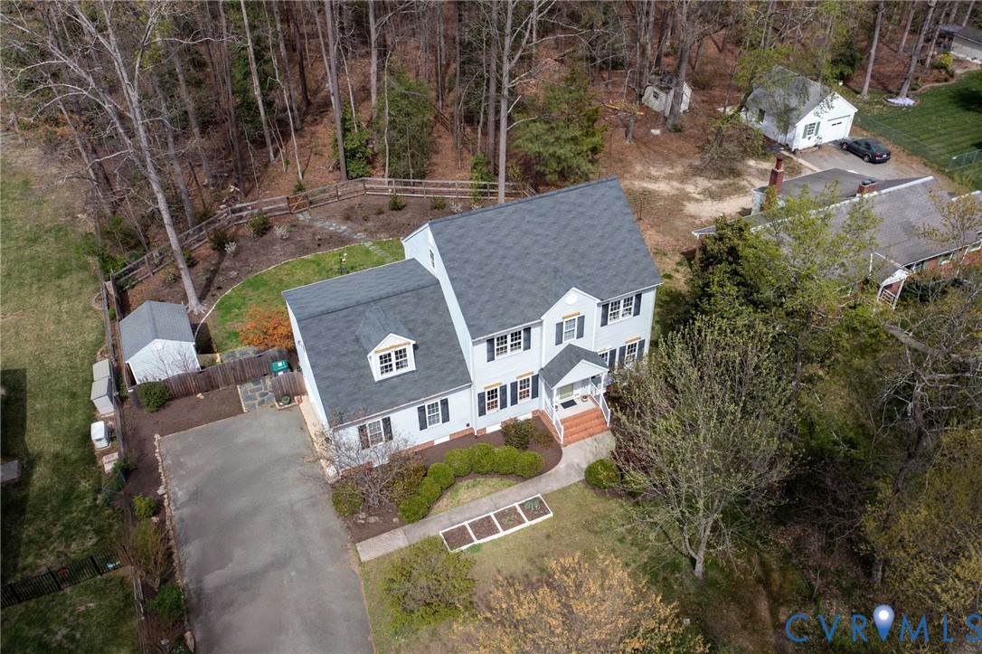 3236 Lakewood Road Glen Allen, VA 23060 - Photo 32 of 45 an aerial view of a house with a yard and trees