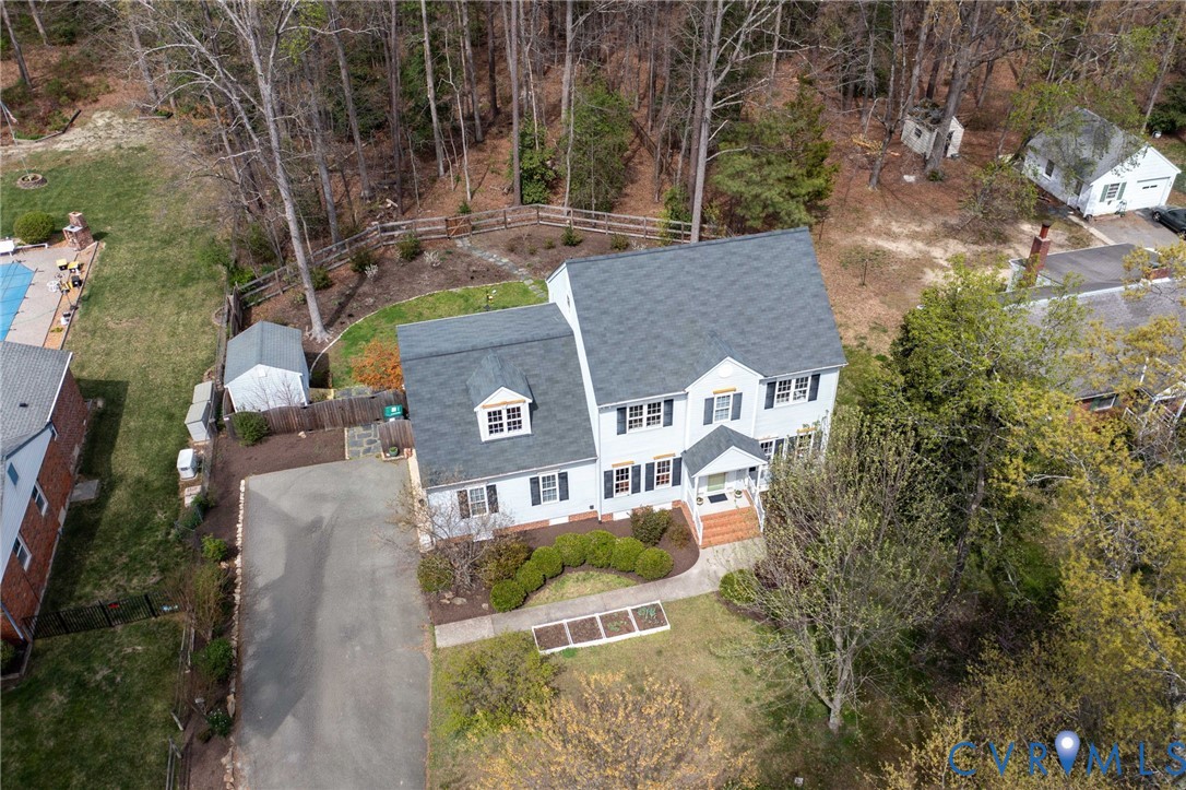 3236 Lakewood Road Glen Allen, VA 23060 - Photo 33 of 45 an aerial view of a house with a yard basket ball court and outdoor seating