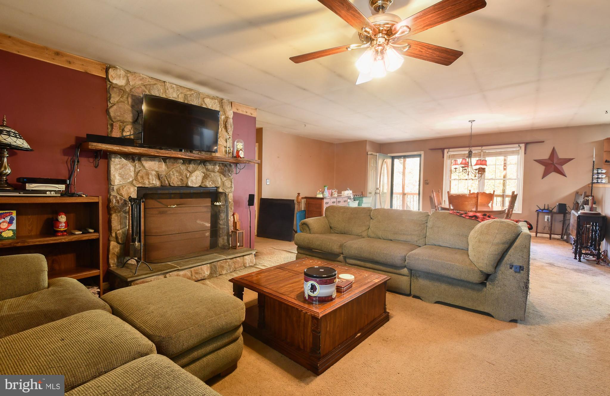 5911 Block House Road Partlow, VA 22534 - Photo 4 of 42 Huge family room w/ cozy stone fireplace!