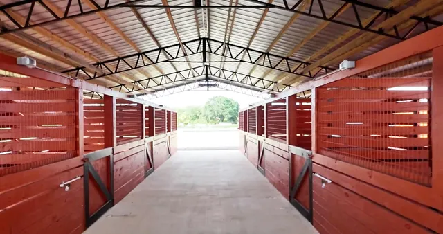 a view of a storage room