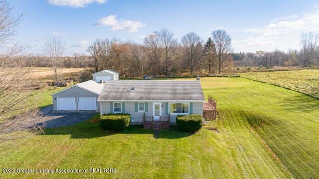 4513 Wright Road Leslie, MI 49251 - Photo 37 of 42 4513 Wright Rd Leslie MI 49251 (Aerial P