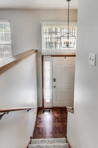 a view of front door