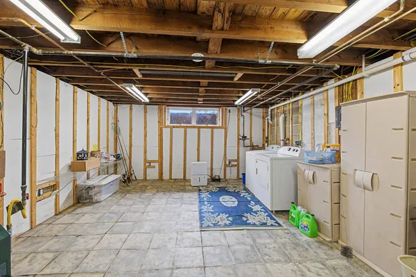 a view of a bathroom with shower