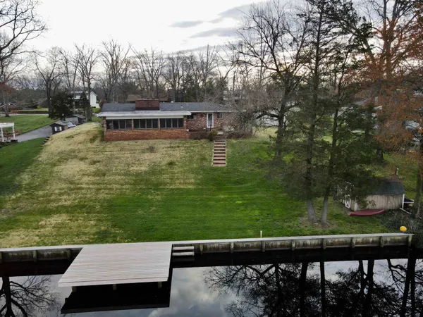 a house view with a garden space