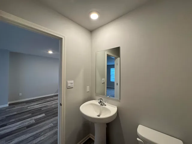 a bathroom with a sink and a toilet