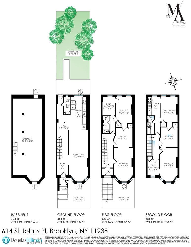614 St Johns Place Brooklyn, NY 11238 - Photo 34 of 34 a picture of a floor plan