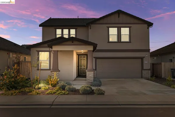 a front view of a house