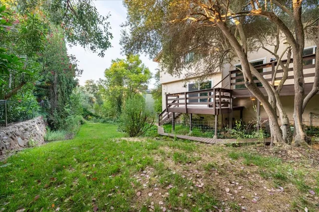 a house view with a outdoor space