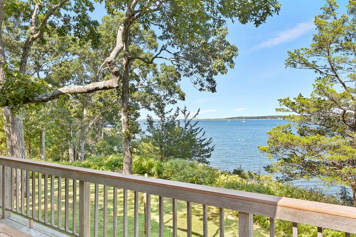 26 Duke Drive East Hampton, NY 11937 - Photo 3 of 20 a view of a garden from a balcony