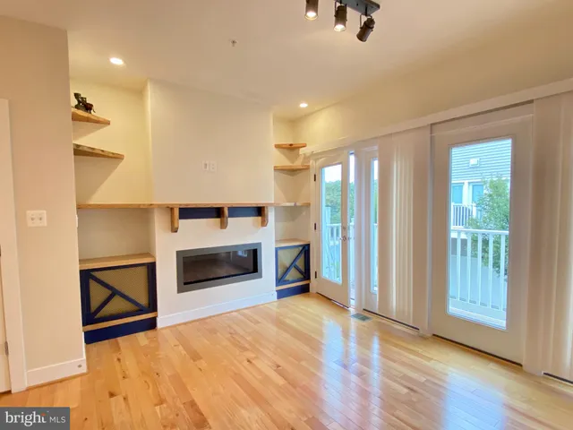 a view of a livingroom with a fireplace