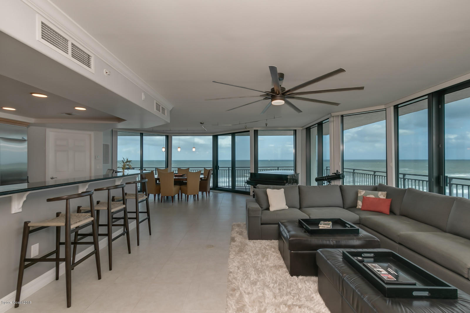 1323 Florida A1A, Unit 302 Satellite Beach, FL 32937 - Photo 12 of 38 22-Living Area-Kitchen