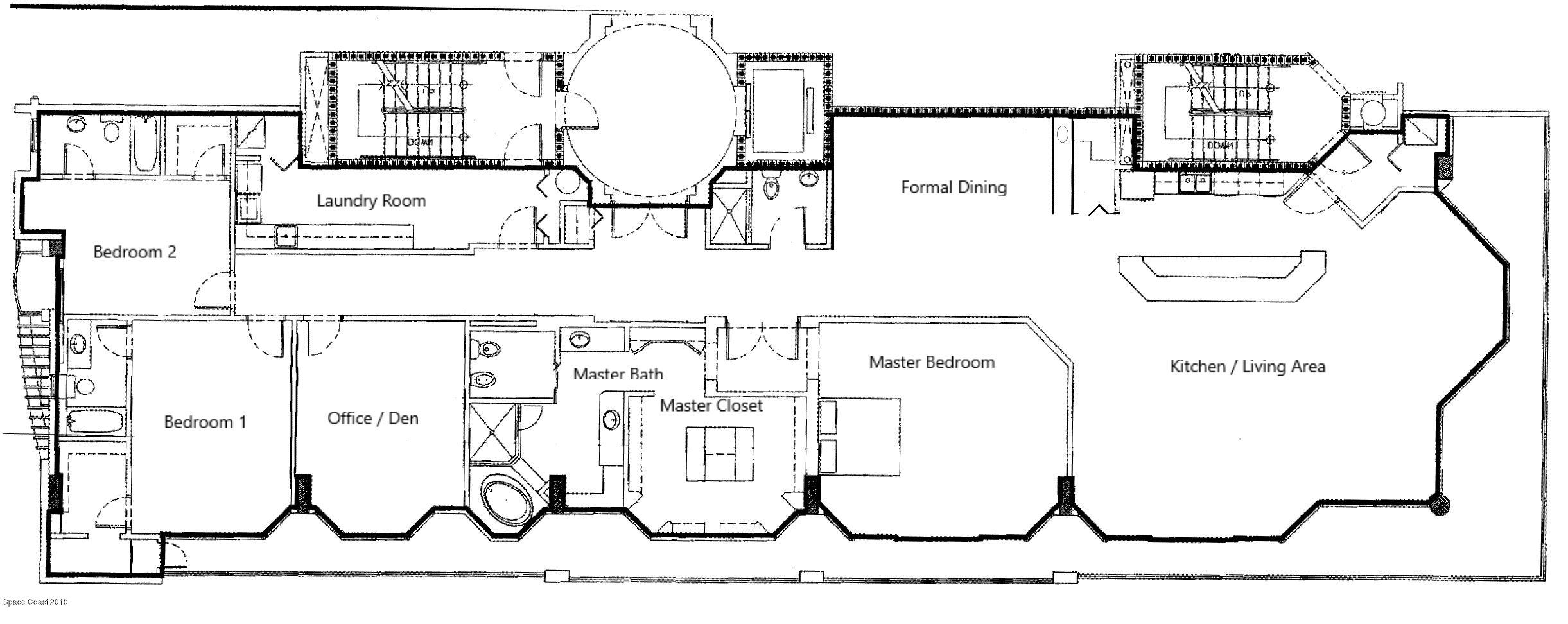 1323 Florida A1A, Unit 302 Satellite Beach, FL 32937 - Photo 38 of 38 99-Floorplan