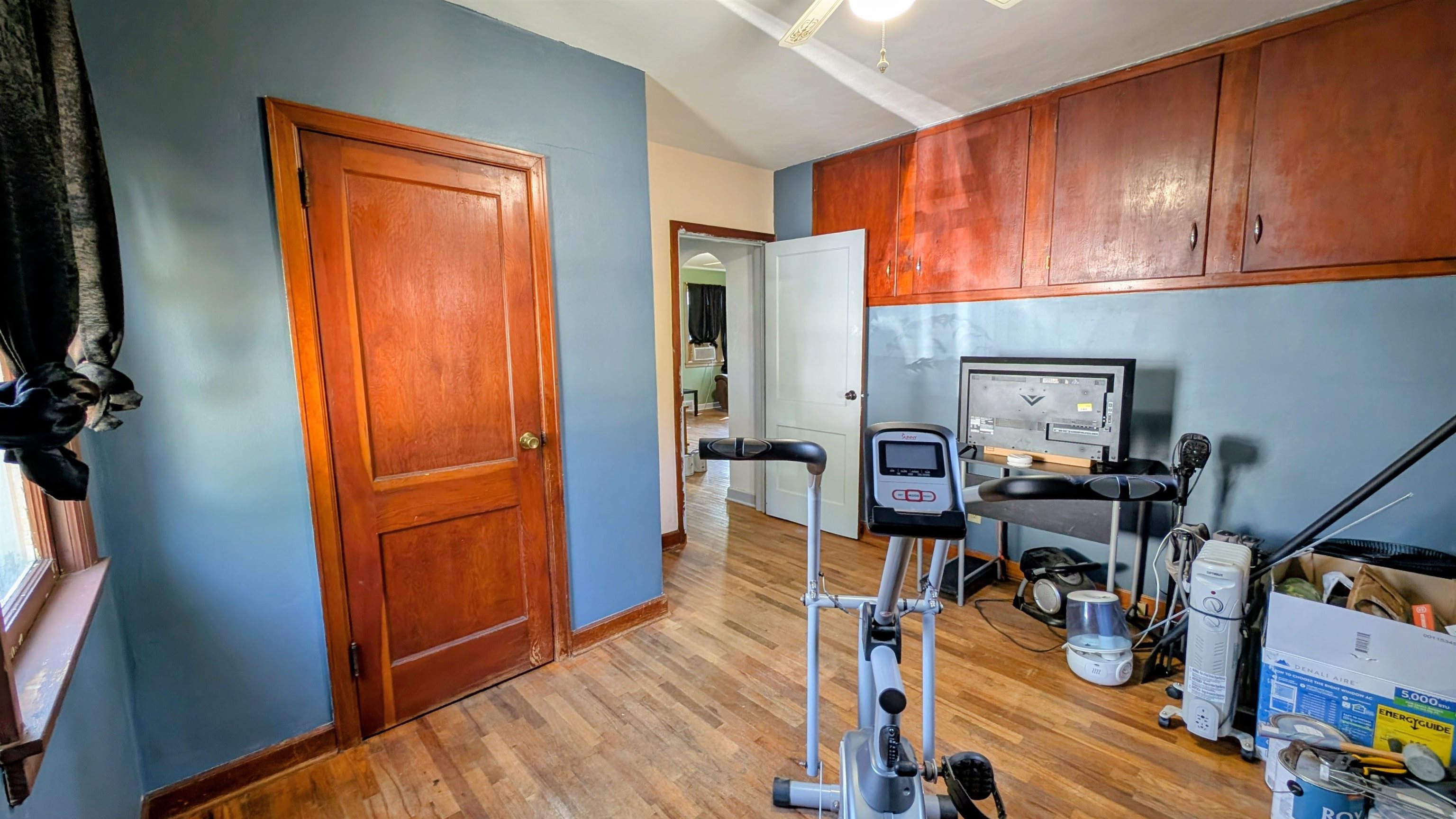 2156 North Leaf River Road Mount Morris, IL 61054 - Photo 12 of 21 a view of a kitchen with fridge and wooden floor