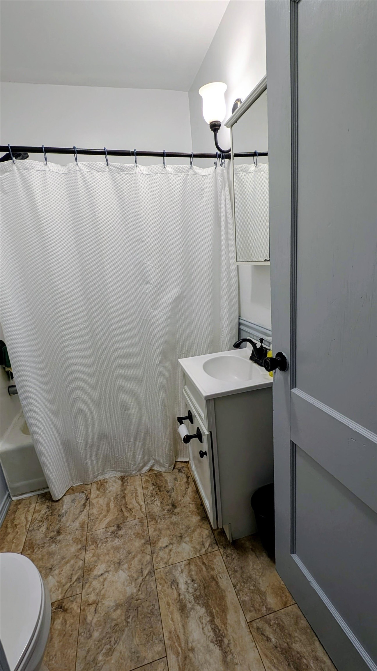 2156 North Leaf River Road Mount Morris, IL 61054 - Photo 13 of 21 a bathroom with a sink and a mirror