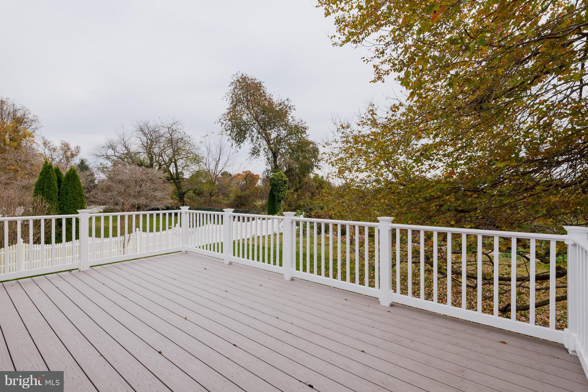 627 Truxton Road Annapolis, MD 21409 - Photo 40 of 48 a balcony with wooden floor and trees in the back