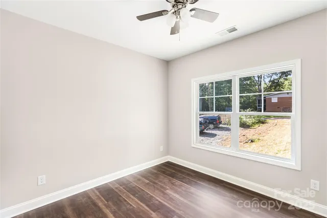 an empty room with window