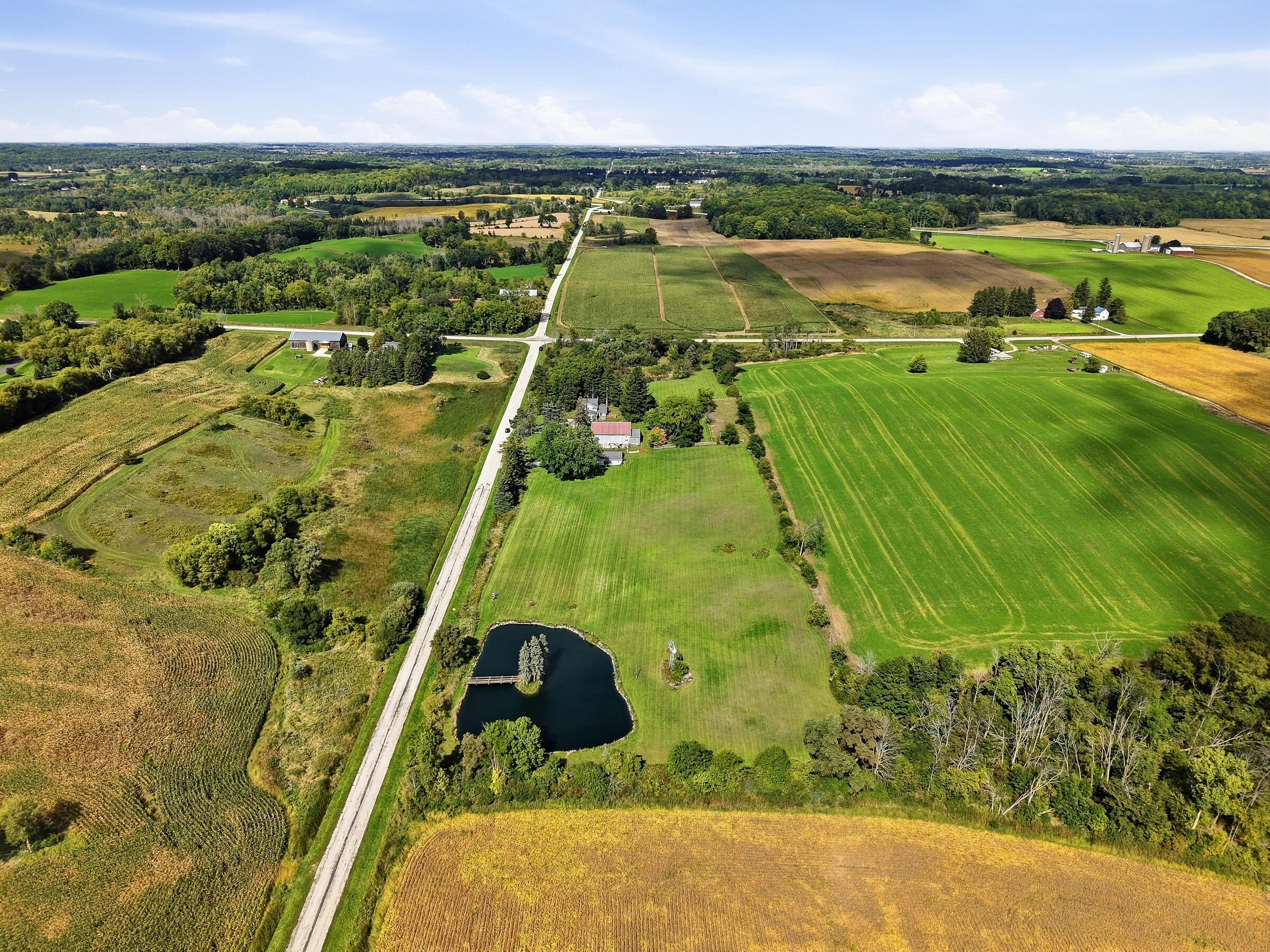 N9263 Willow Road Herman, WI 53020 - Photo 46 of 54 Aerial - Looking North