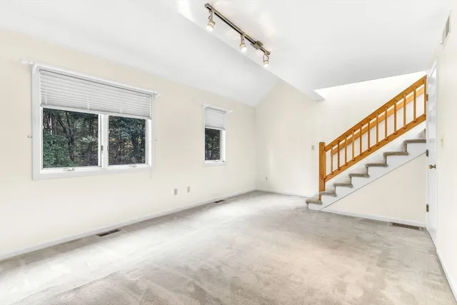 a view of an entryway with staircase