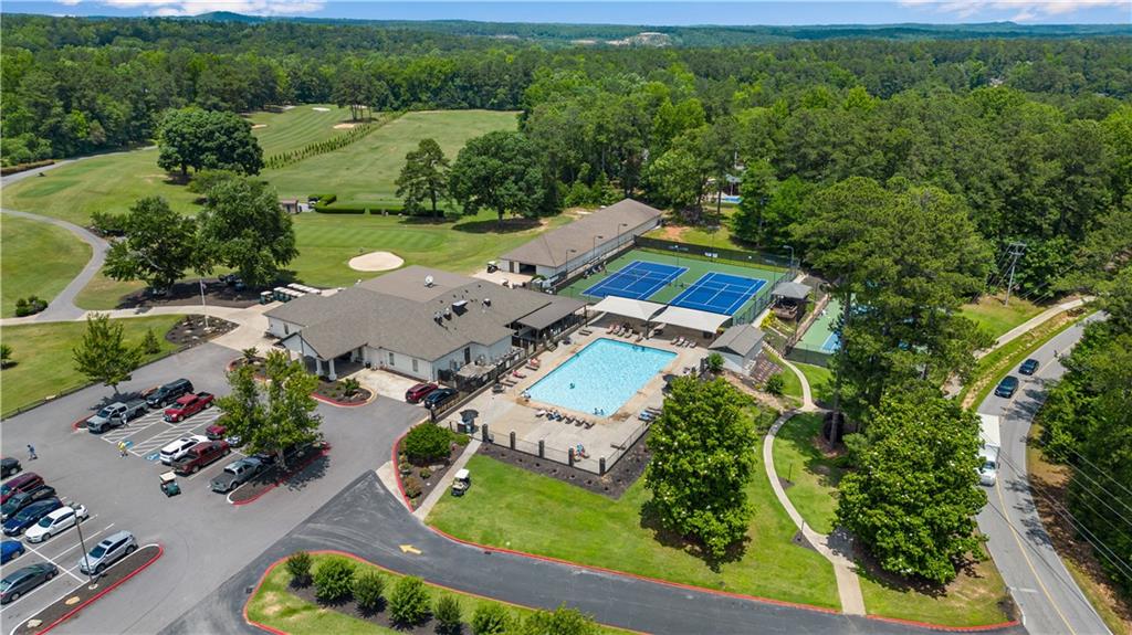 2025 Lakeview Parkway Villa Rica, GA 30180 - Photo 9 of 13 an aerial view of a house with a garden