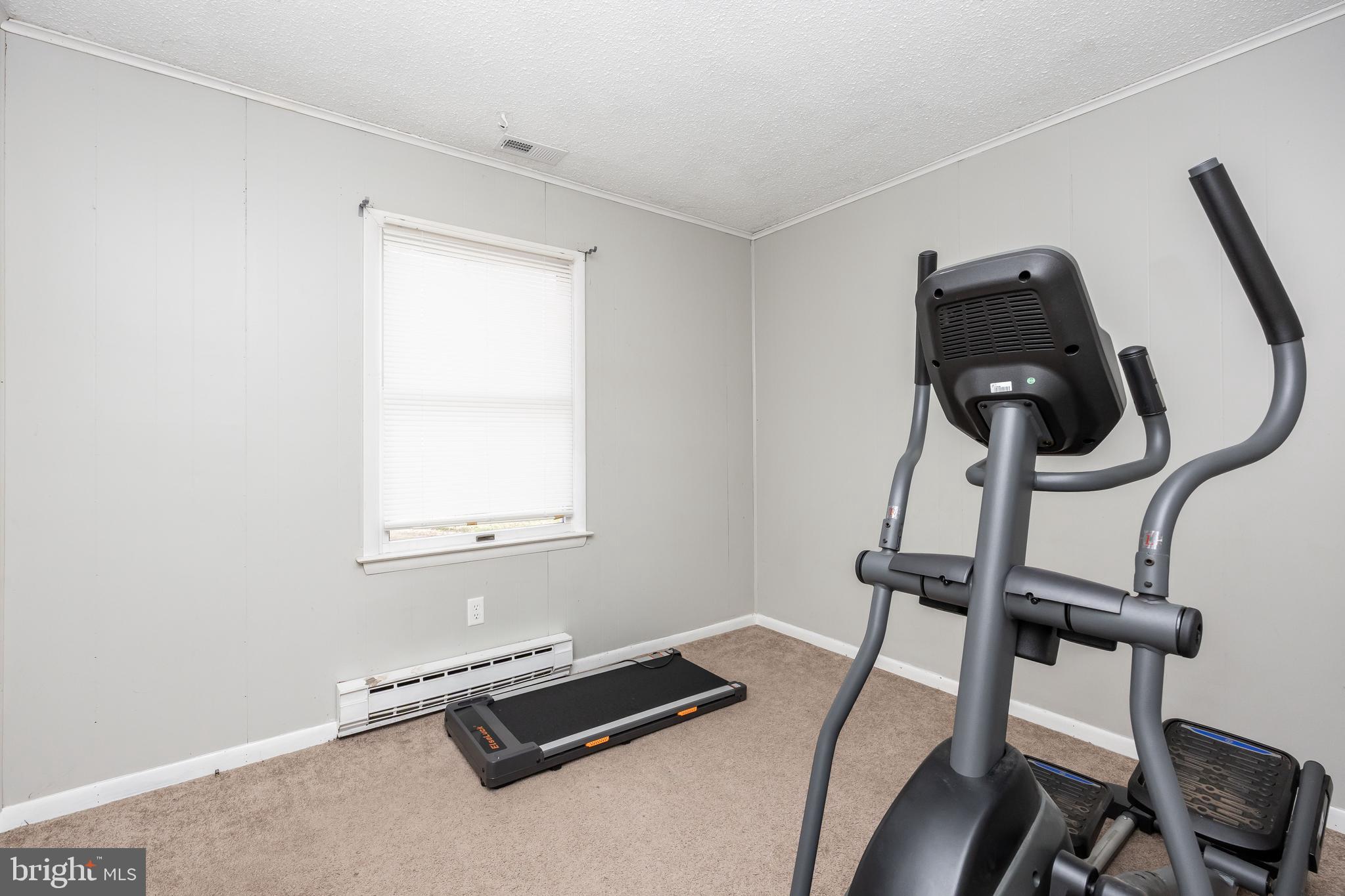 6870 Zion Church Road Salisbury, MD 21804 - Photo 20 of 39 a room with gym equipment on wooden floor