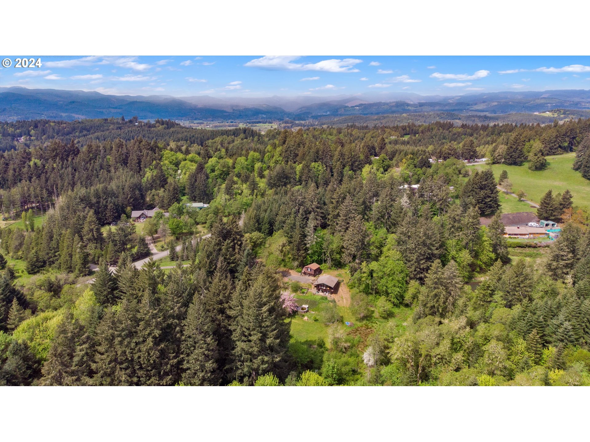 14885 Ferns Corner Road Dallas, OR 97338 - Photo 42 of 47 a view of a city with mountains in the background