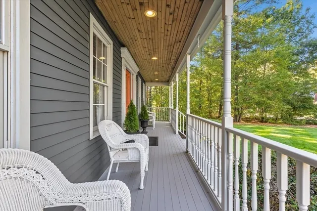 a view of a chair in the balcony