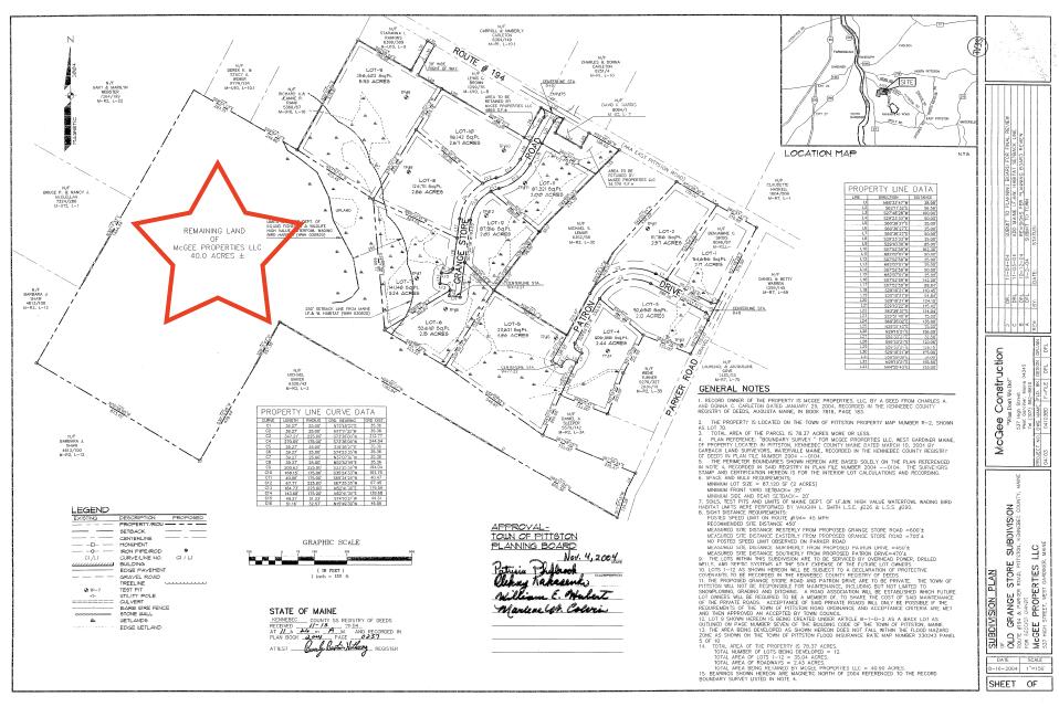 57 Parker Road Pittston, ME 04345 - Photo 2 of 24 Survey Pittston Land