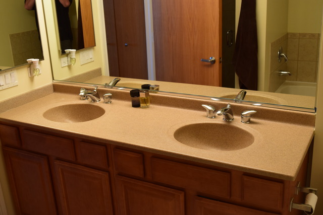 1250 South Indiana Avenue, Unit 606 Chicago, IL 60605 - Photo 16 of 16 a bathroom with a sink and a mirror
