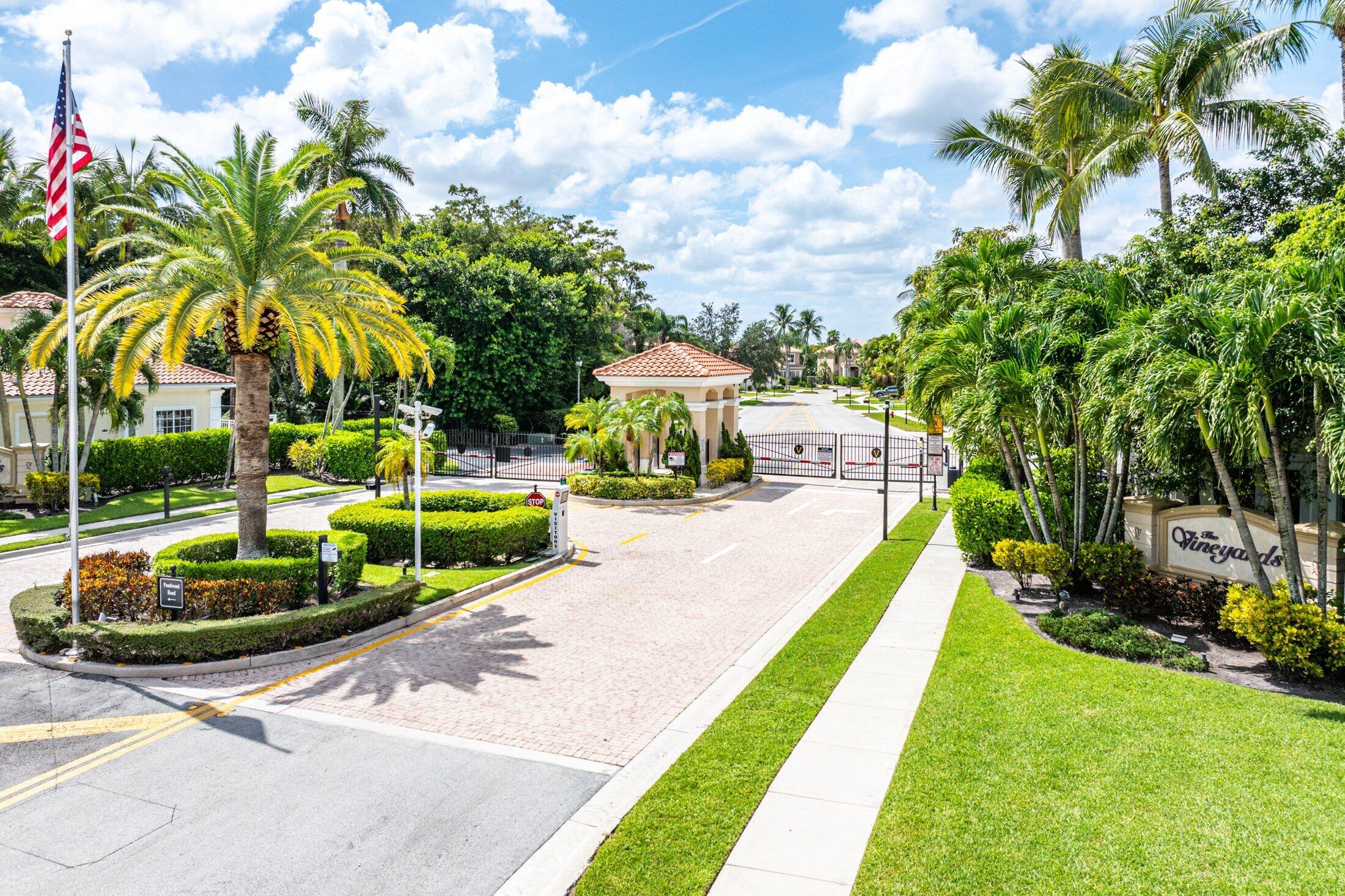 9724 Vineyard Court Boca Raton, FL 33428 - Photo 54 of 56 Gated Entrance