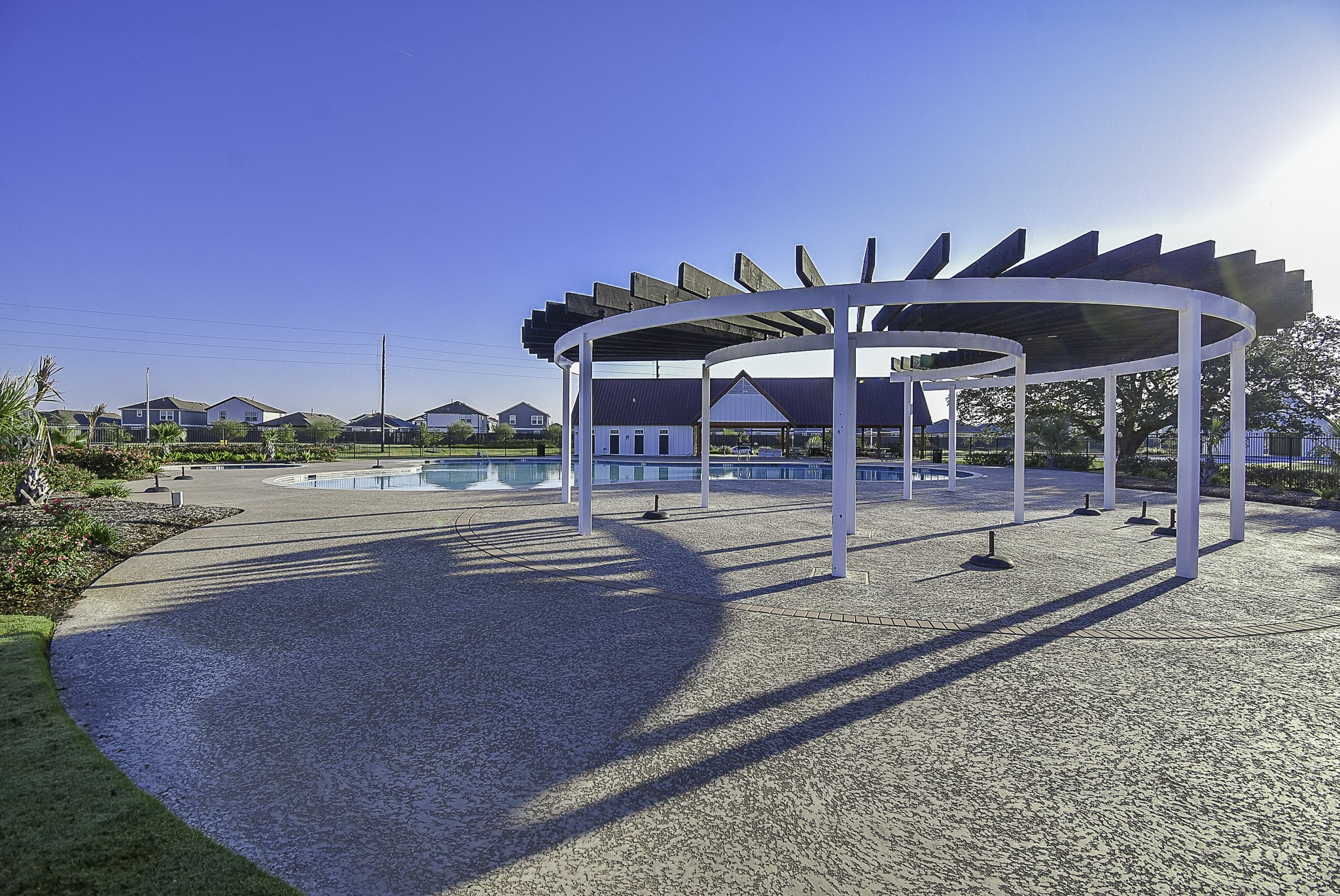 23407 Honey Spade Road Hockley, TX 77447 - Photo 30 of 34 a view of a swimming pool and a lounge chair